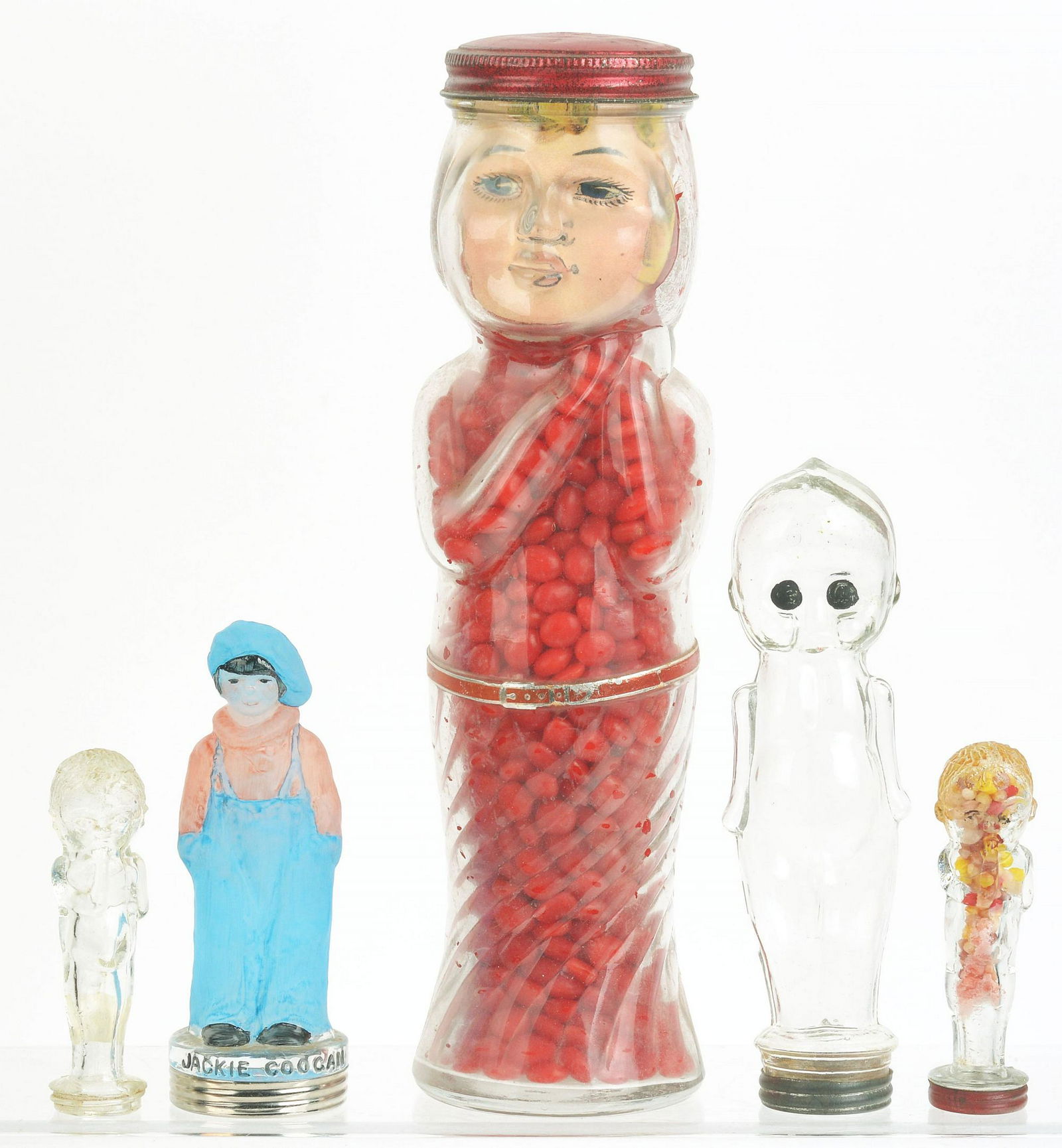 Lot of 5: Figural Candy Containers. (1 of 1)