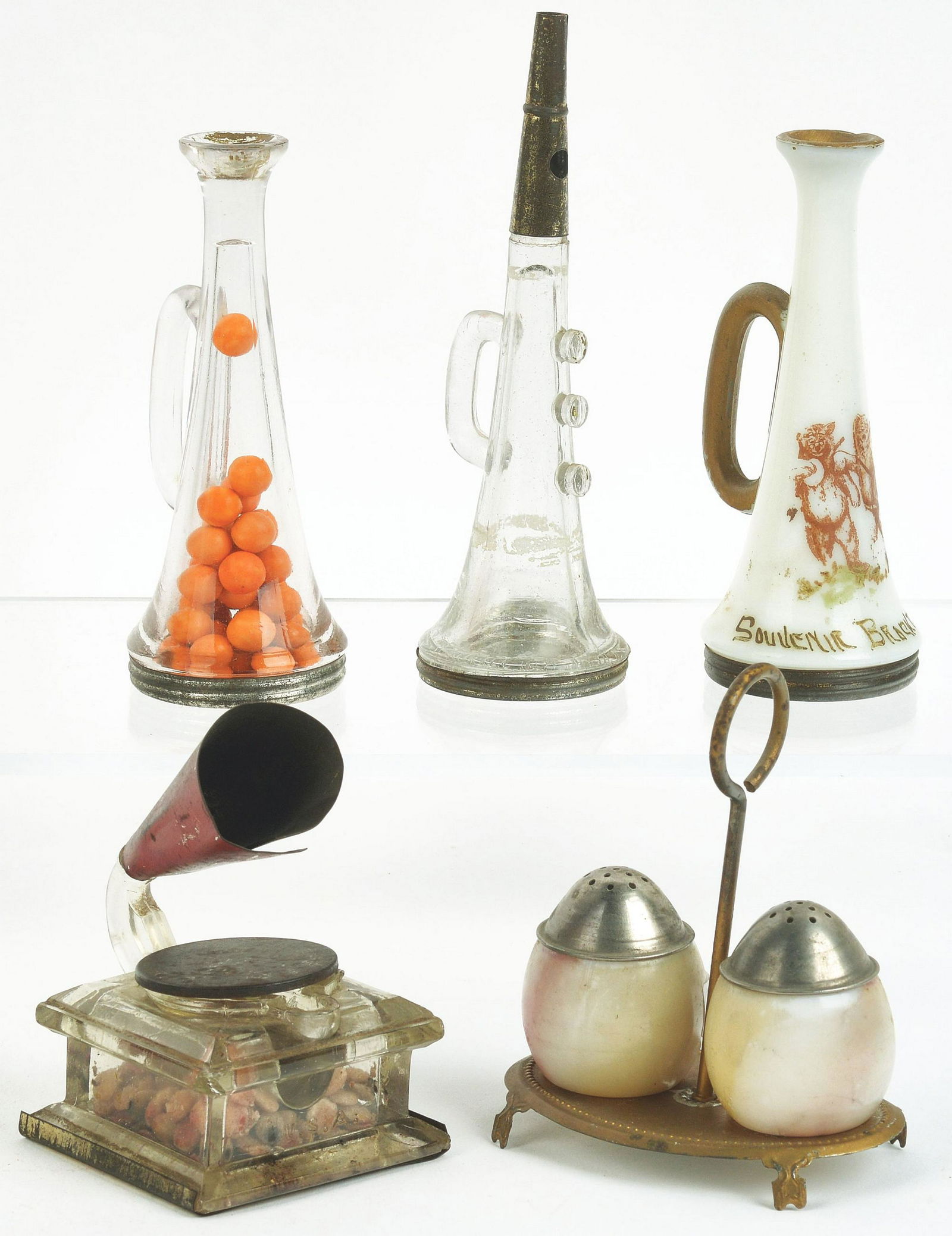 Lot of 5: Miscellaneous Candy Containers. (1 of 1)