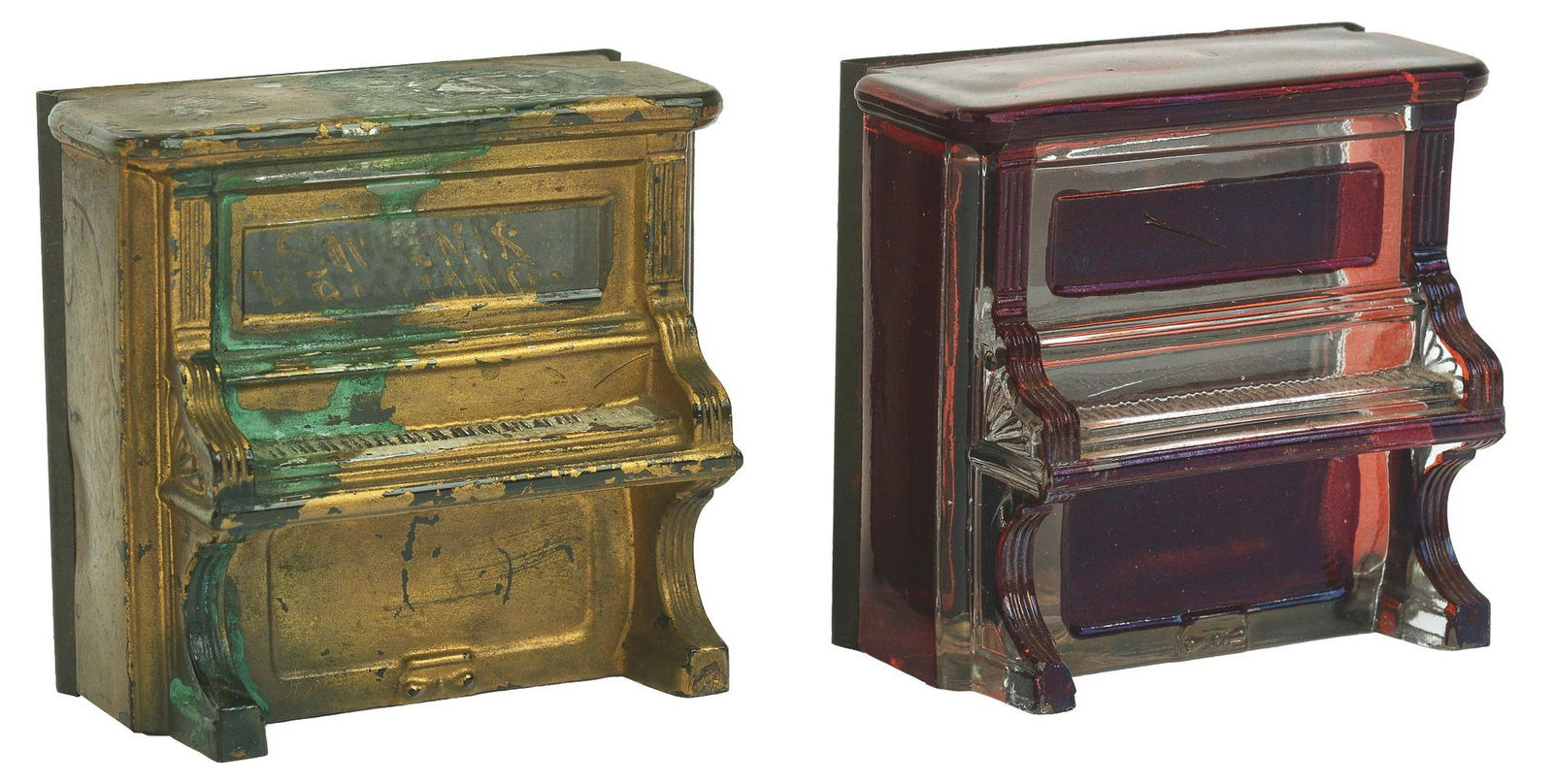 Lot of 2: Piano Candy Containers. (1 of 2)