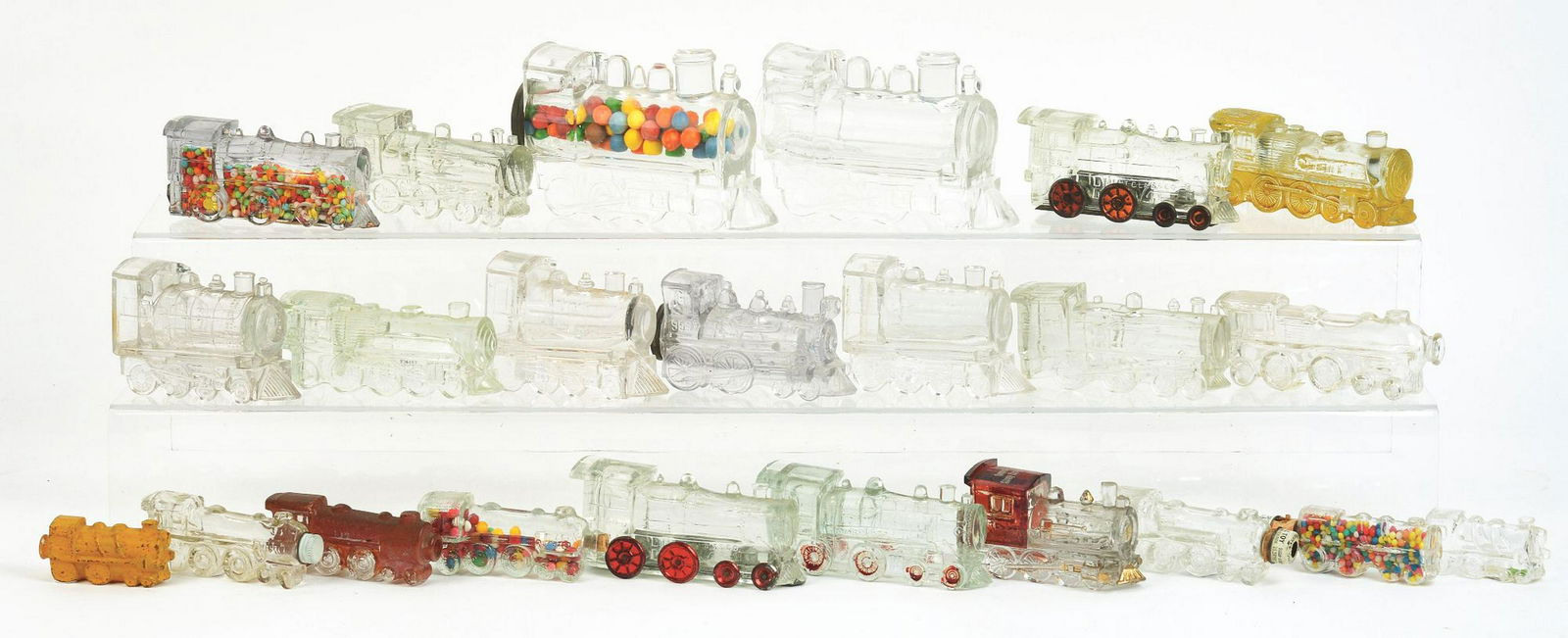 Lot of 23: Locomotive Candy Containers. (1 of 1)