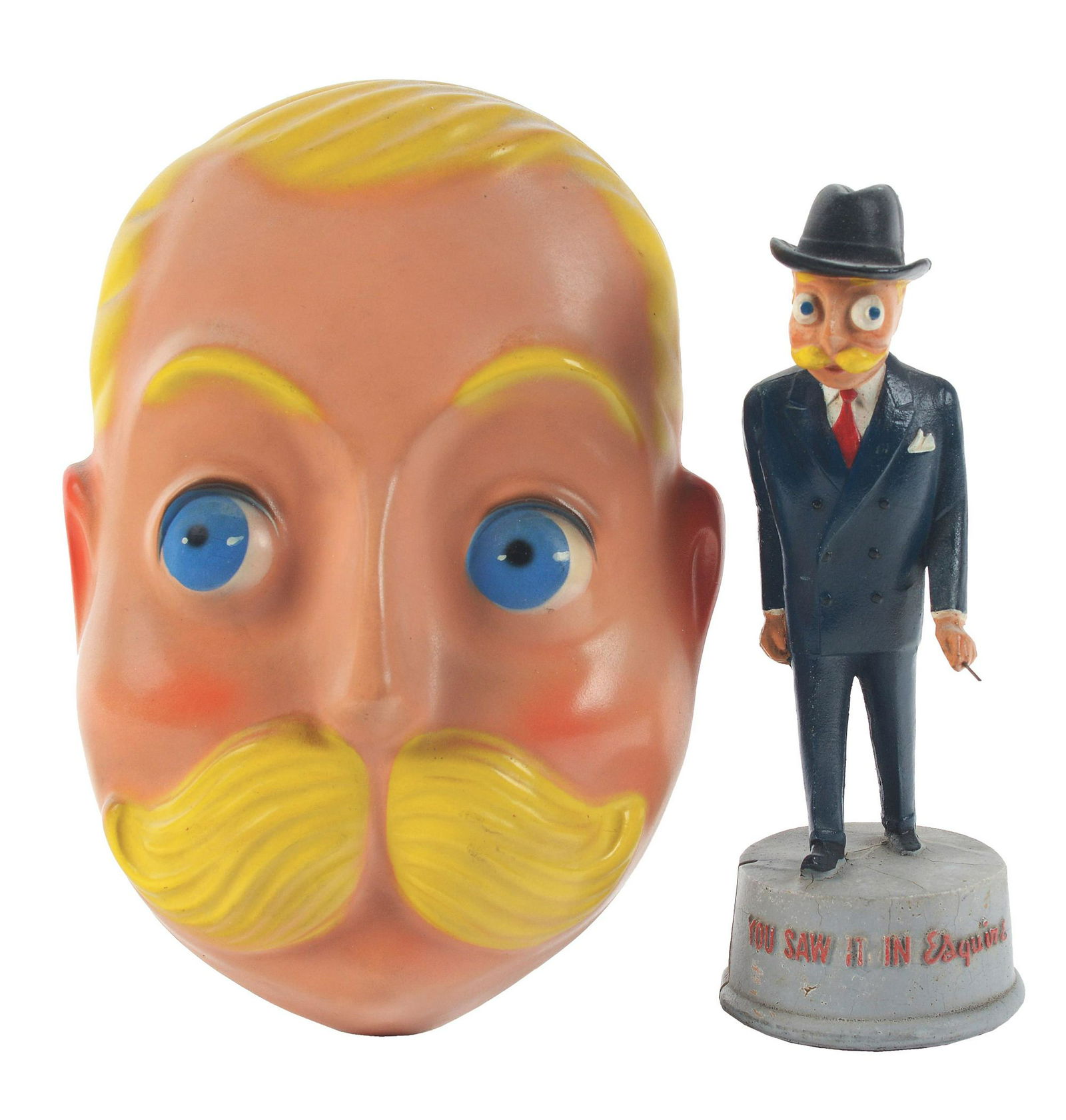 Lot of 2: Esquire Advertising Figures. (1 of 2)