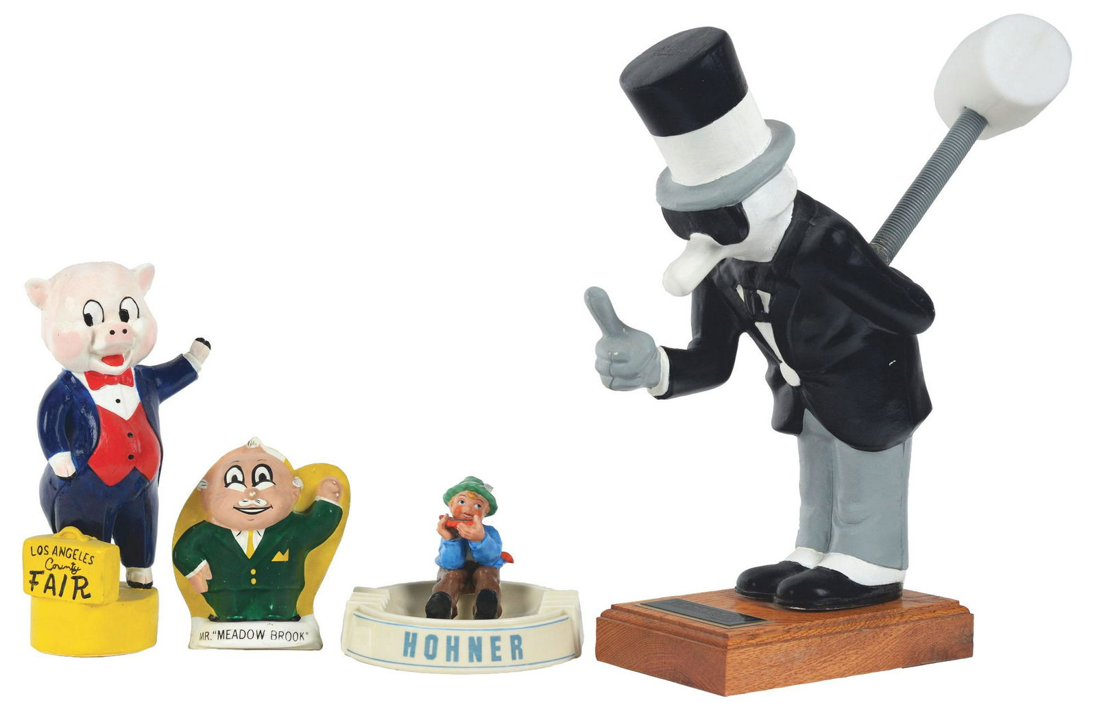 Lot of 4: Advertising Figures - Hohner, LA County Fair, (1 of 1)