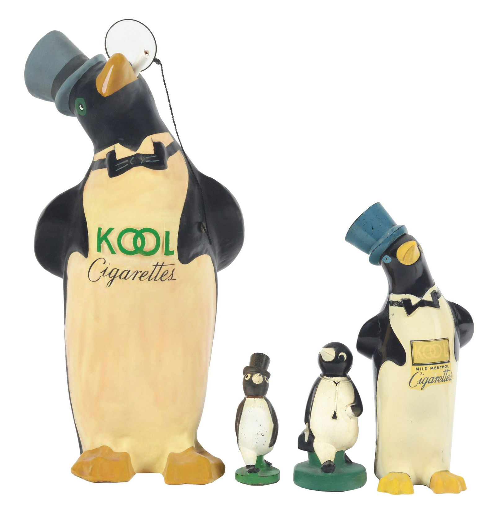 Lot of 4: Cool Cigarettes Advertising Figures. (1 of 1)