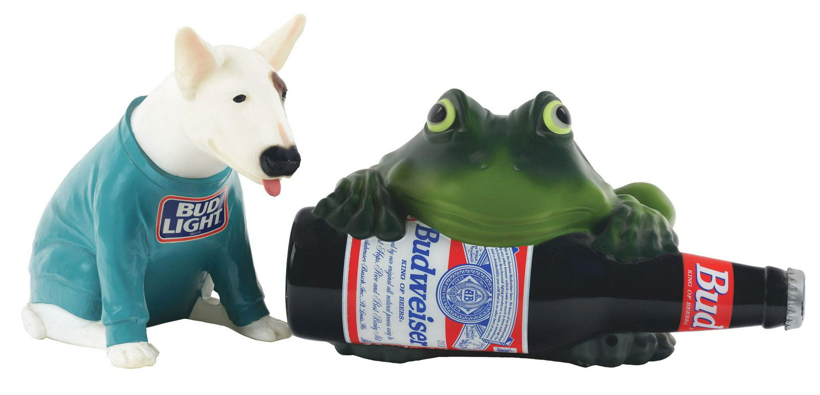 Lot of 2: Advertising Figures - Budweiser, Bud Light. (1 of 2)