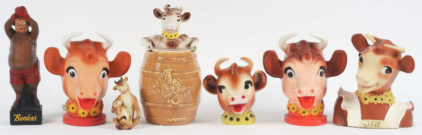Lot of 7: Advertising Figures - Elsie & Borden's. (1 of 1)