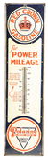 Red Crown Gasoline Porcelain Thermometer W/ Original