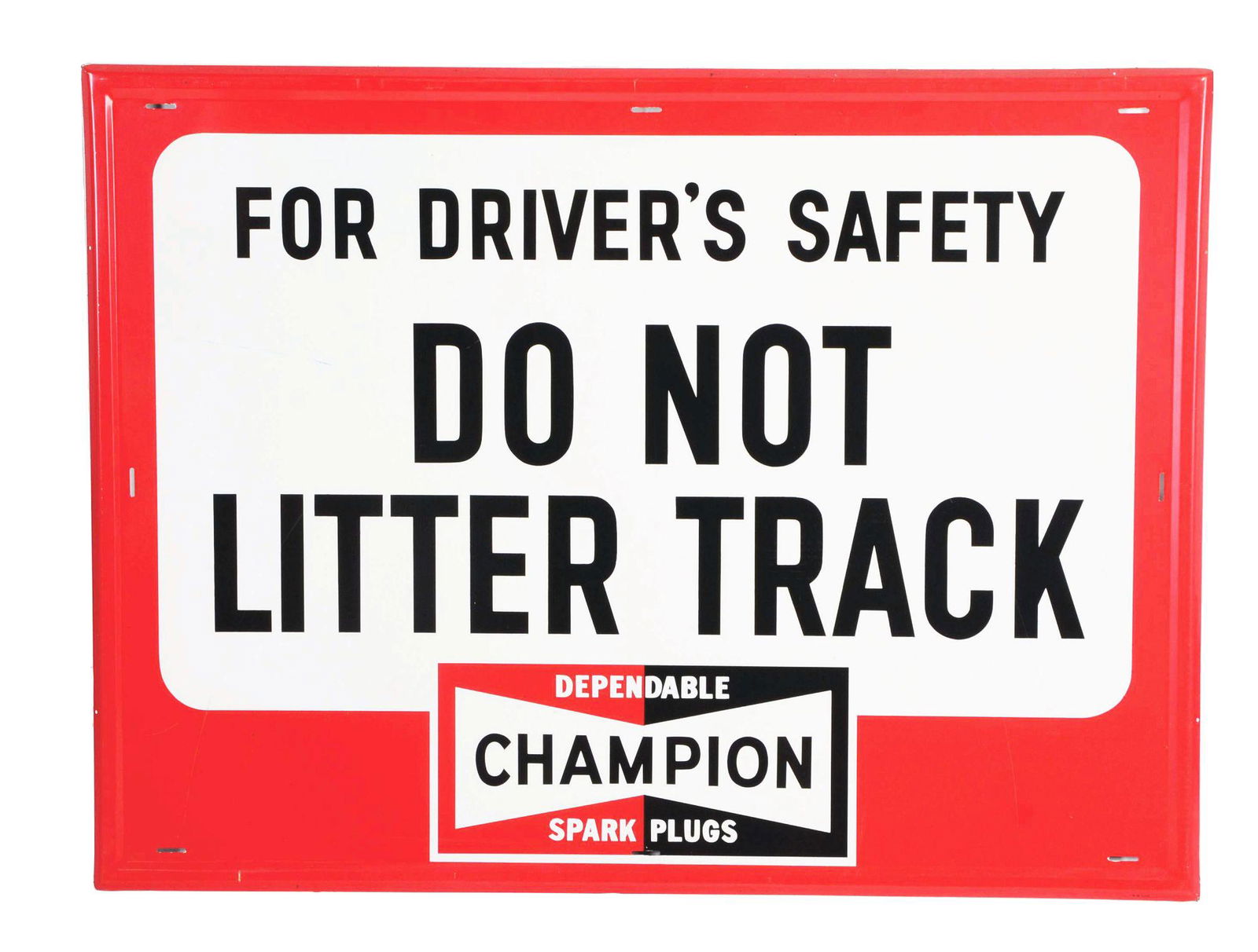 New Old Stock Champion Spark Plugs Do Not Litter Track (1 of 2)