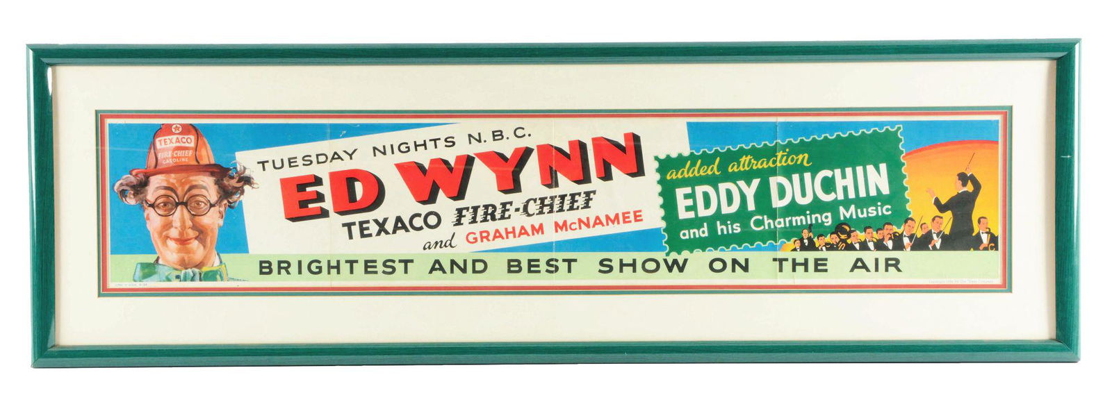 Texaco Gasoline Ed Wynn Radio Show Matted & Framed (1 of 2)