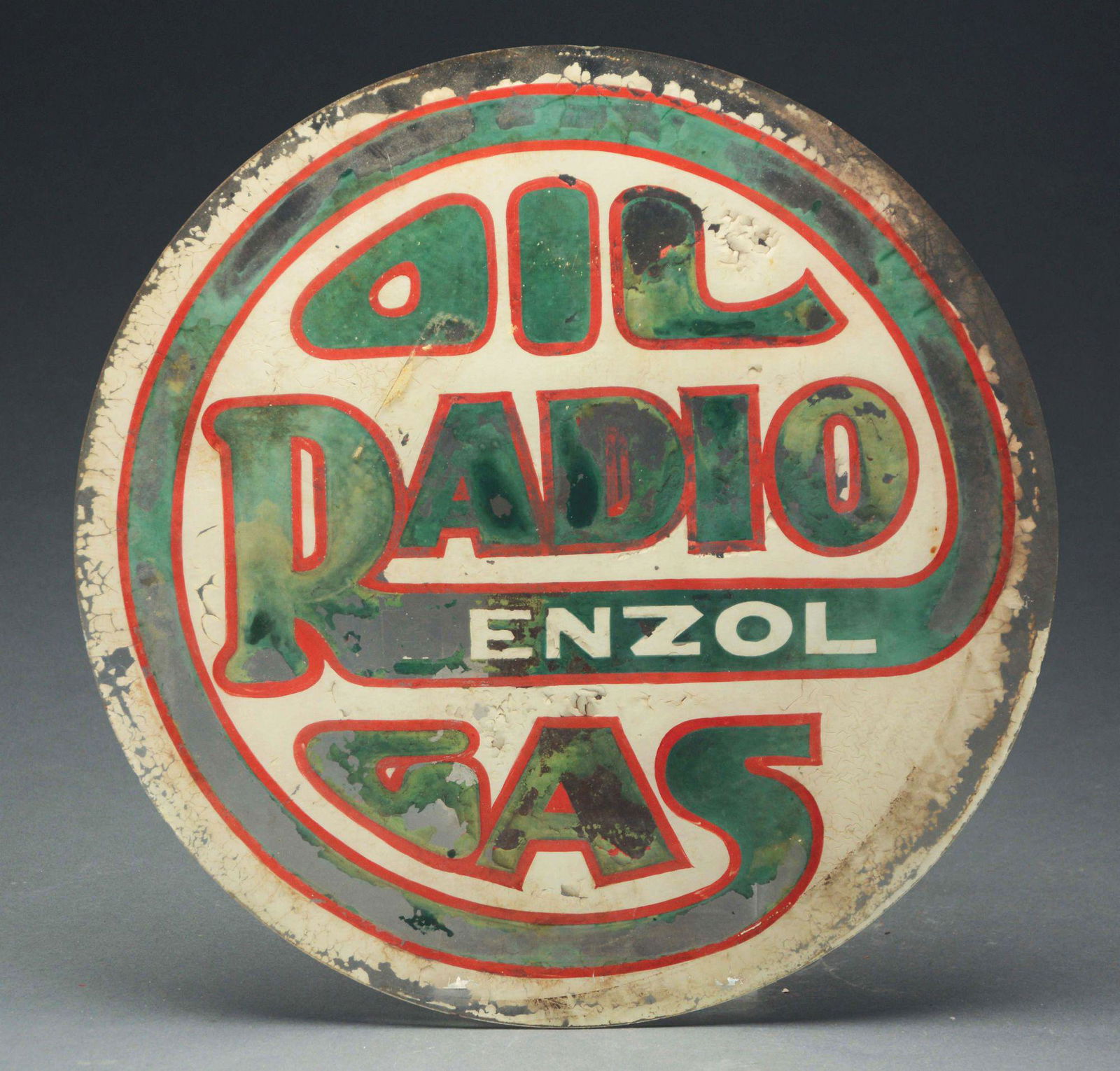 Lot Of Two: Flat Glass 15" Globe Lenses From Radio & (1 of 2)