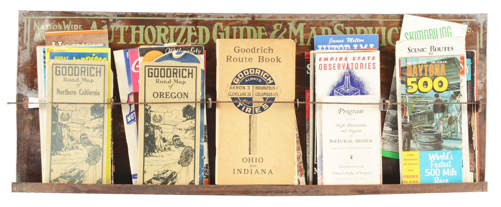 Nationwide Map Service Tin Rack W/ Maps. (1 of 2)