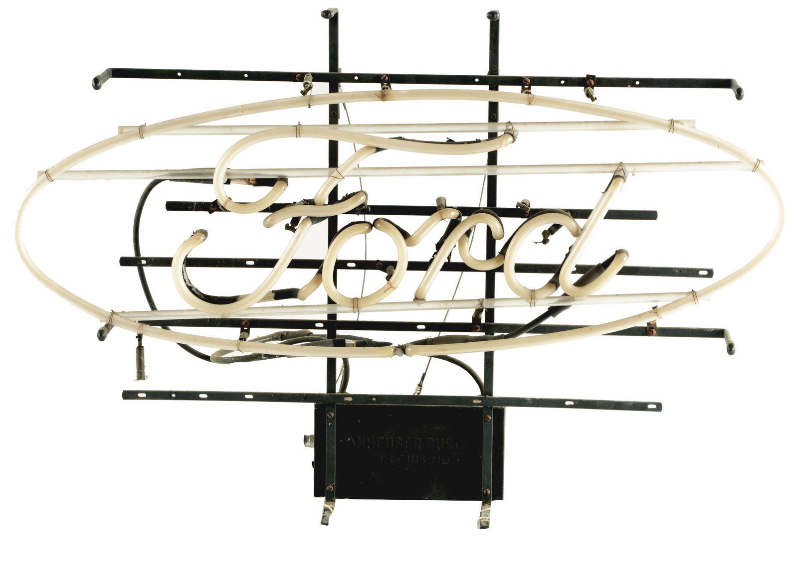 Ford Motor Cars Neon Window Sign W/ Metal Skeleton (1 of 3)