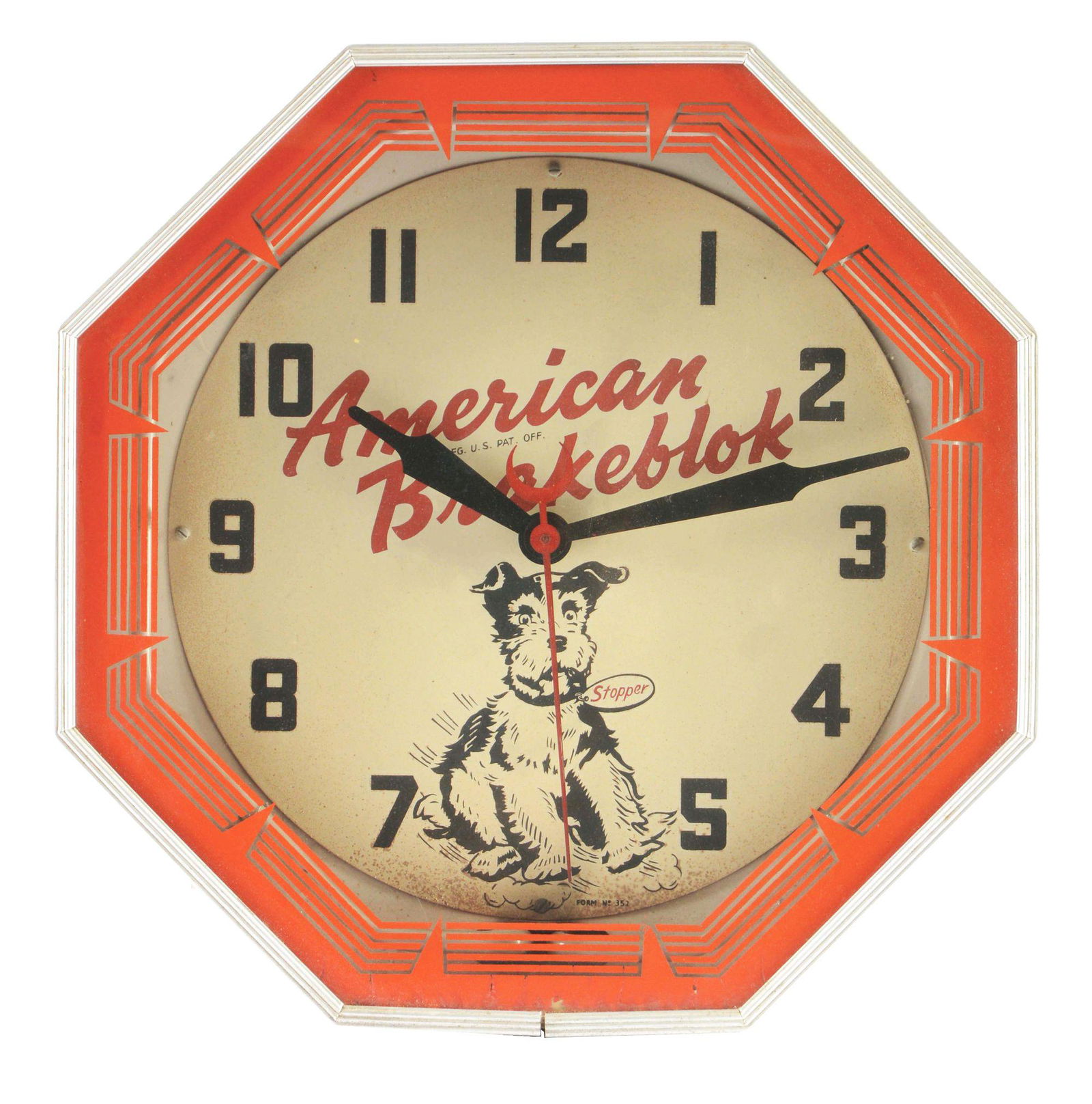 American Brakeblok Service Neon Products Clock. (1 of 3)
