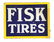 Fisk Tires Porcelain Service Station Flange Sign. - 2