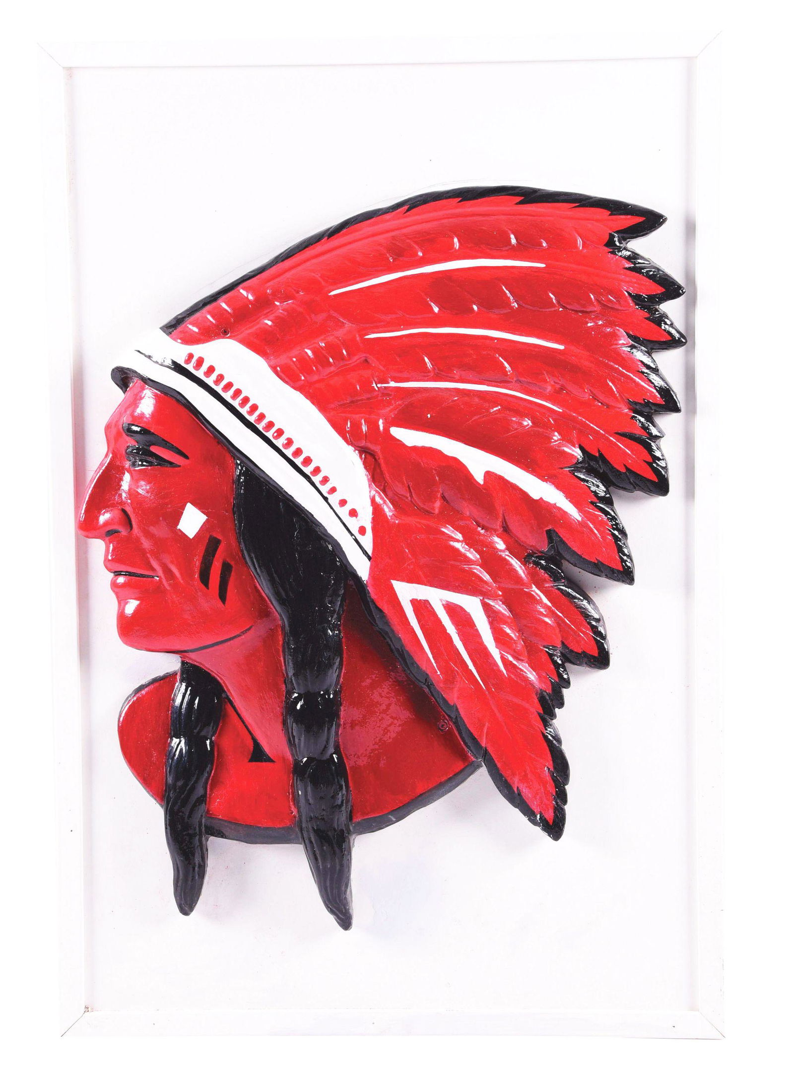 Red Indian Gasoline & Motor Oil Plaster Indian Service (1 of 2)