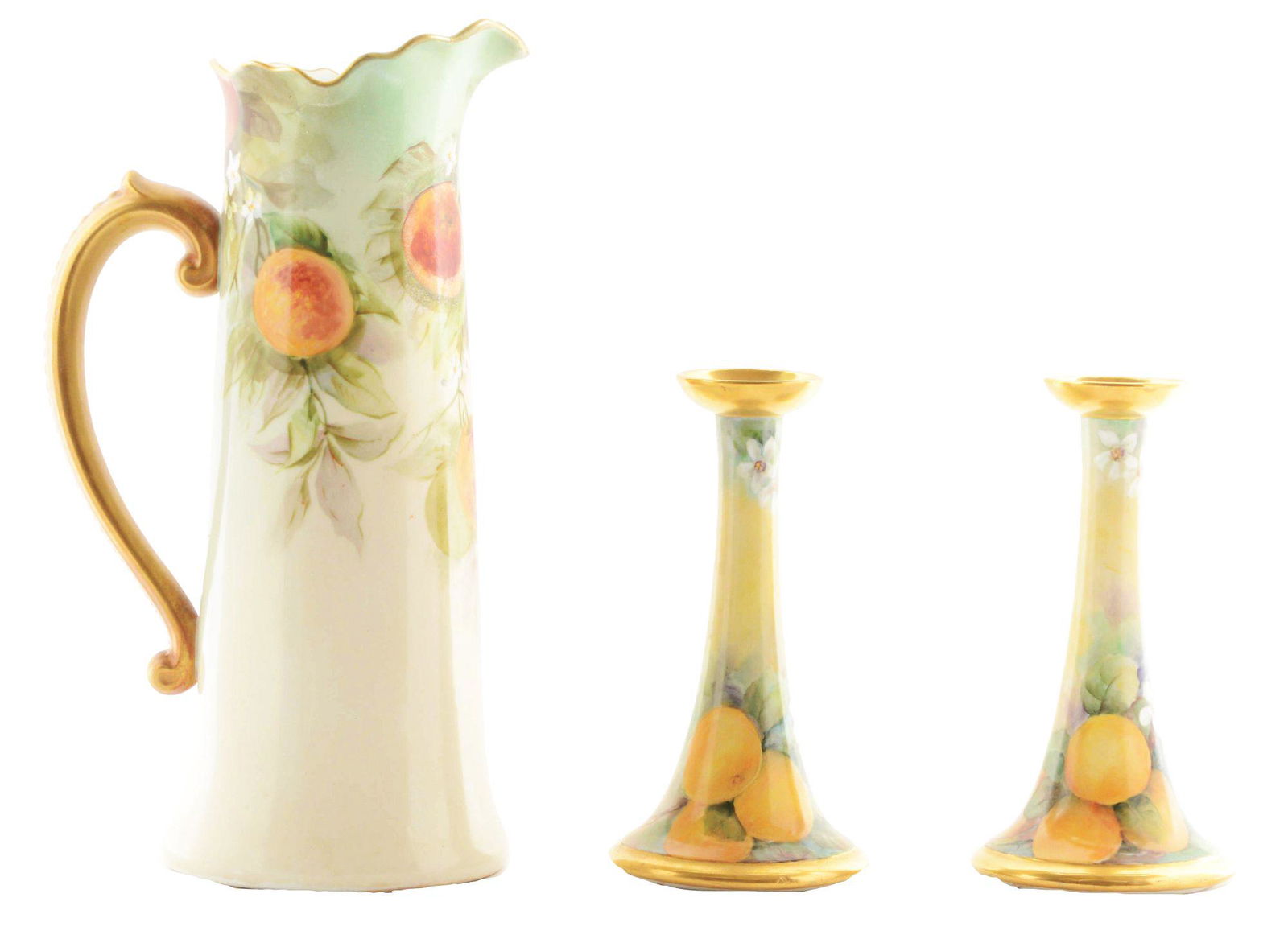 Lot of 3: Orange Themed China Pieces. (1 of 4)