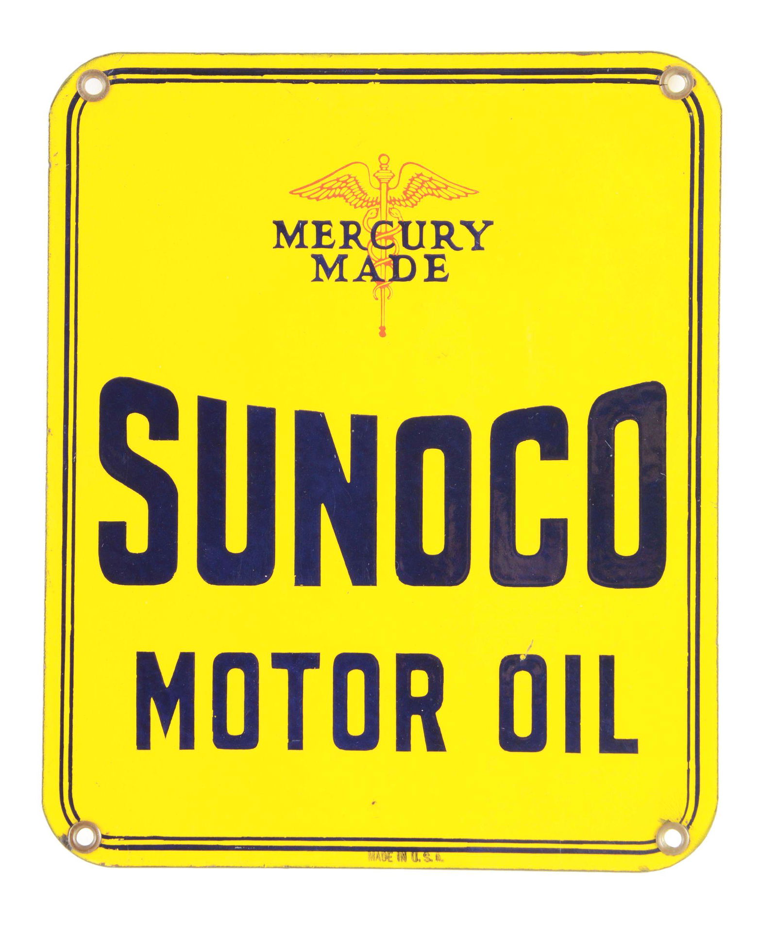 Sunoco Mercury Made Motor Oil Porcelain Lubster Cart (1 of 2)