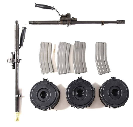 LOT OF DESIRABLE ULTIMAX 100 MACHINE GUN ACCESSORIES. Oct 23, 2019