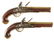 (A) UNIQUE AND EXTREMELY RARE PAIR OF FLINTLOCK