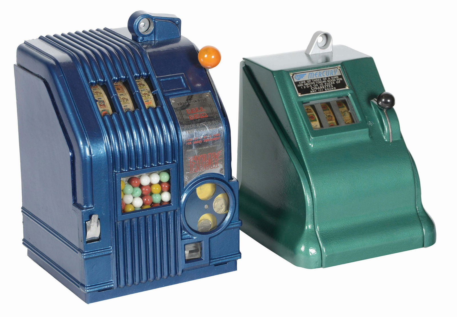 LOT OF 2: DAVAL "EXRAY" & 5¢ GROETCHEN "MERCURY" TRADE (1 of 5)