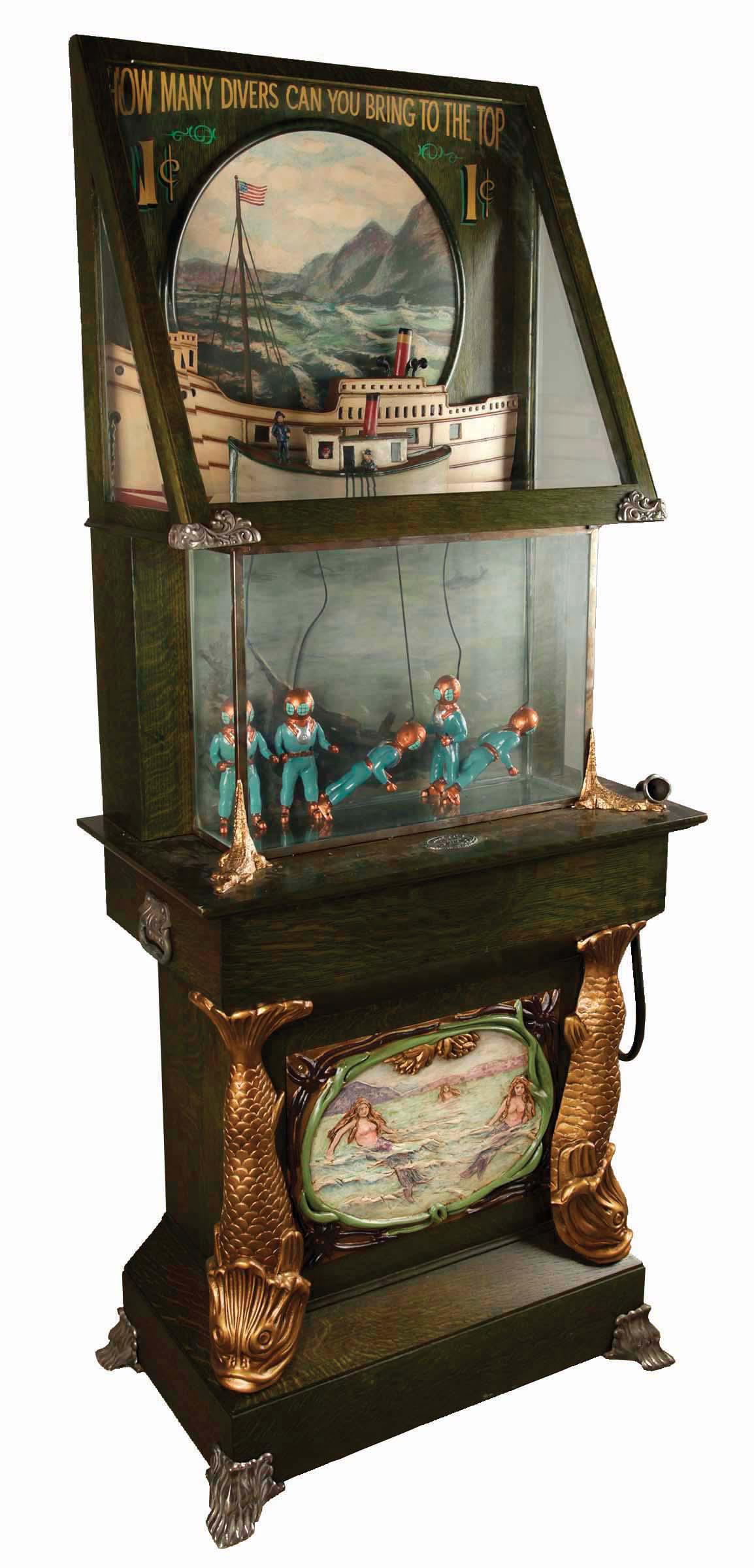 RECREATION 1¢ MILLS NOVELTY CO. SUBMARINE LUNG TESTER. (1 of 5)