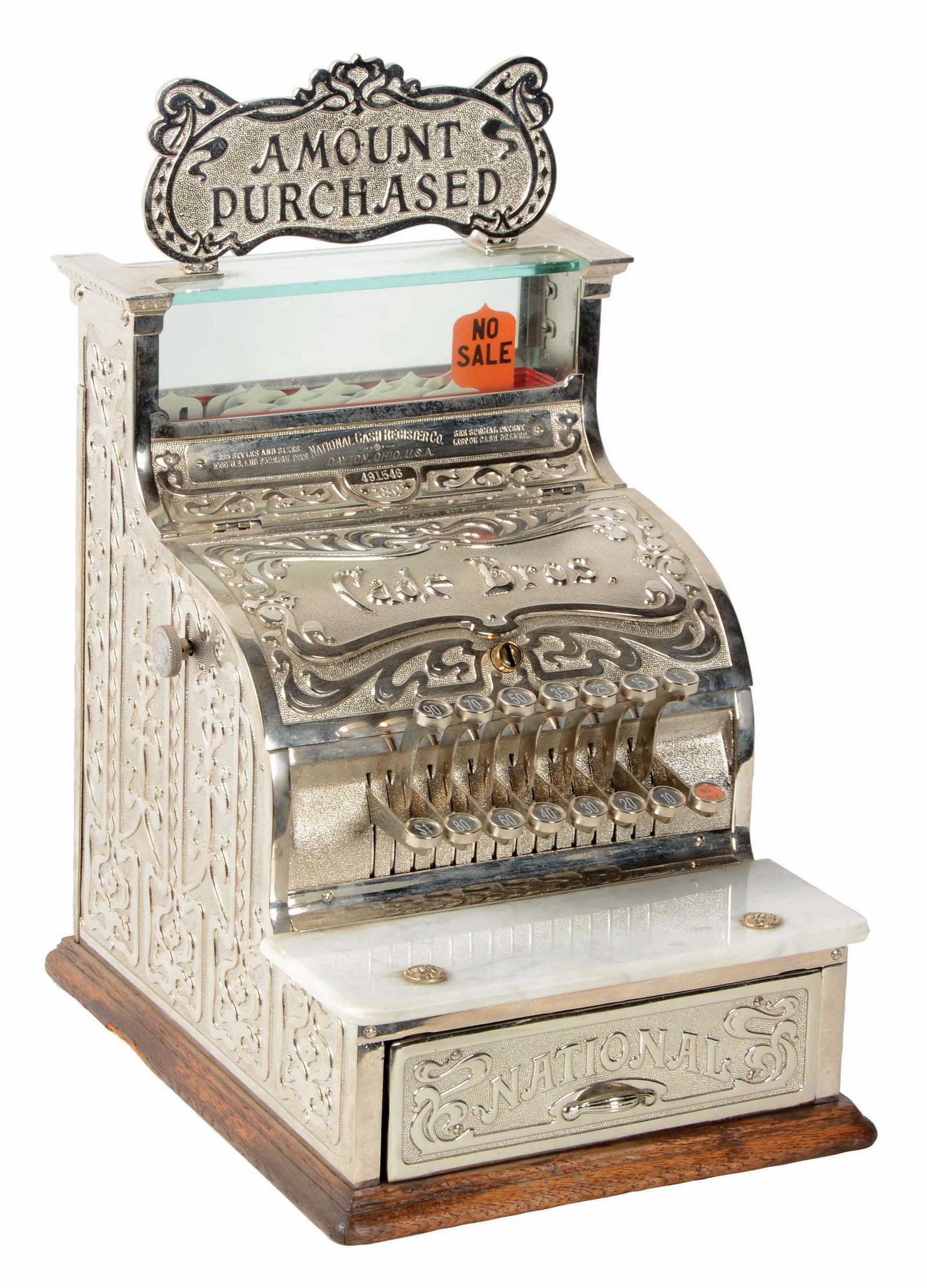 NATIONAL CASH REGISTER CO. MODEL #130. (1 of 5)