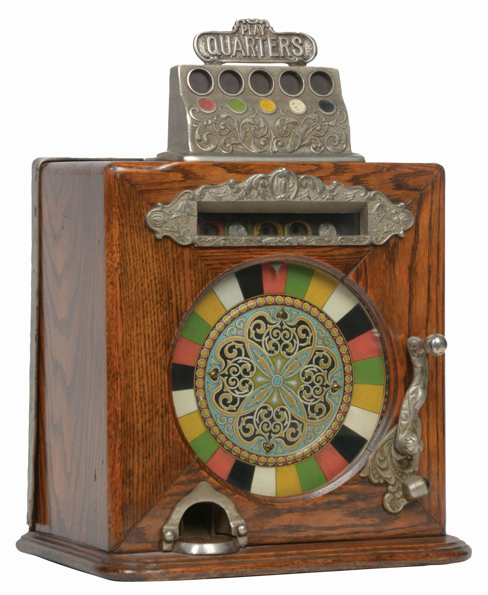 25¢ WATLING "LITTLE SIX" JACKPOT SLOT MACHINE. (1 of 5)