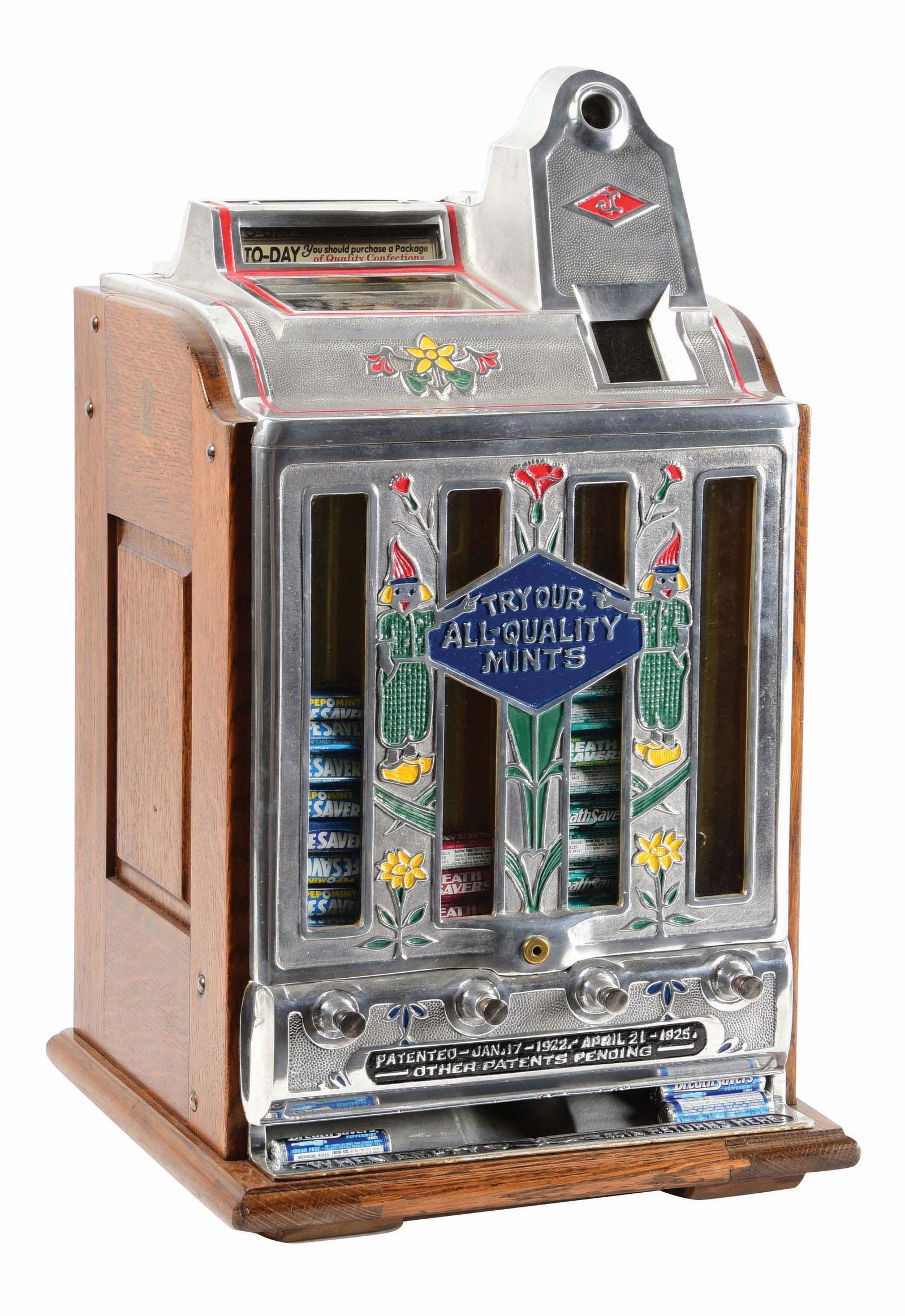 5¢ JENNINGS TODAY VENDOR SLOT MACHINE. (1 of 5)