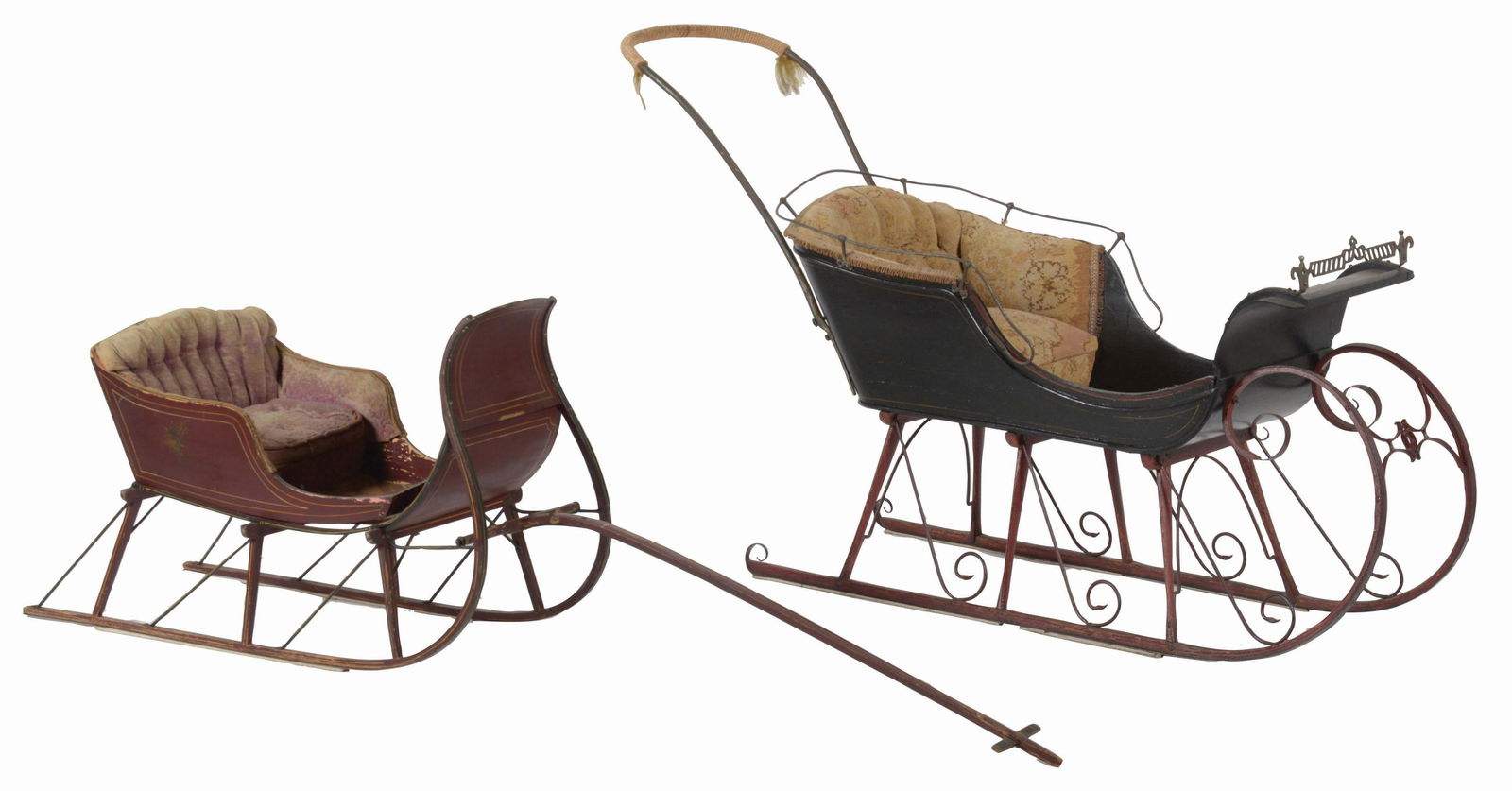 LOT OF 2: CHILDREN'S SLEIGH SLEDS. (1 of 7)