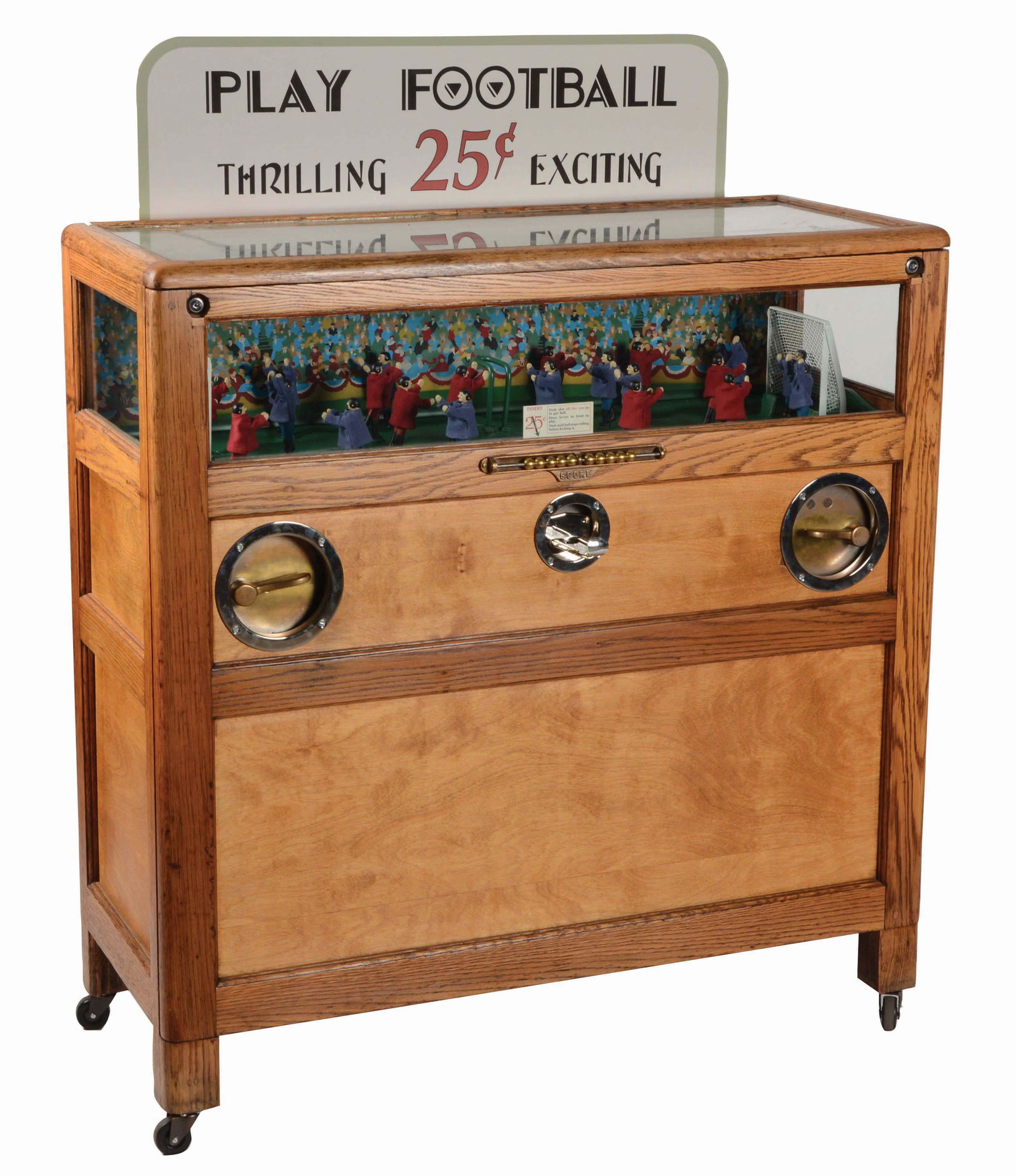 25¢ CHESTER POLLARD MUNVE'S RE-FAB PLAY FOOTBALL ARCADE (1 of 5)