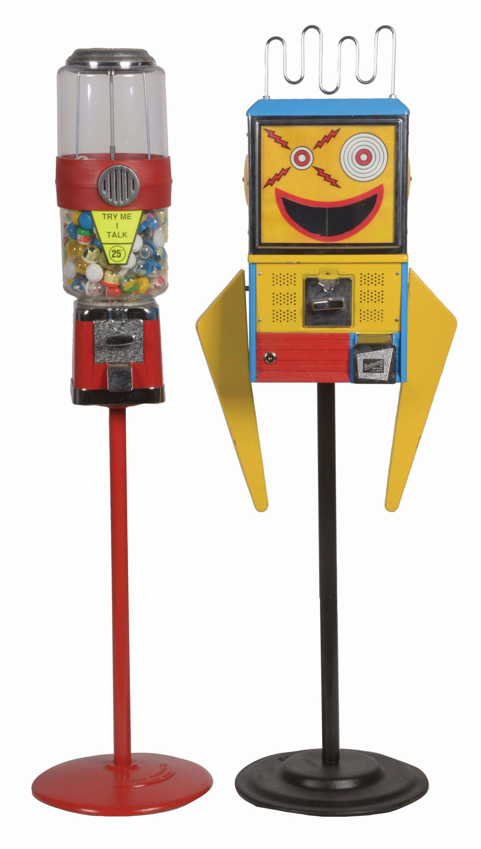 LOT OF 2: BEAVER VENDING "TALKING" CAPSULE MACHINE & (1 of 4)