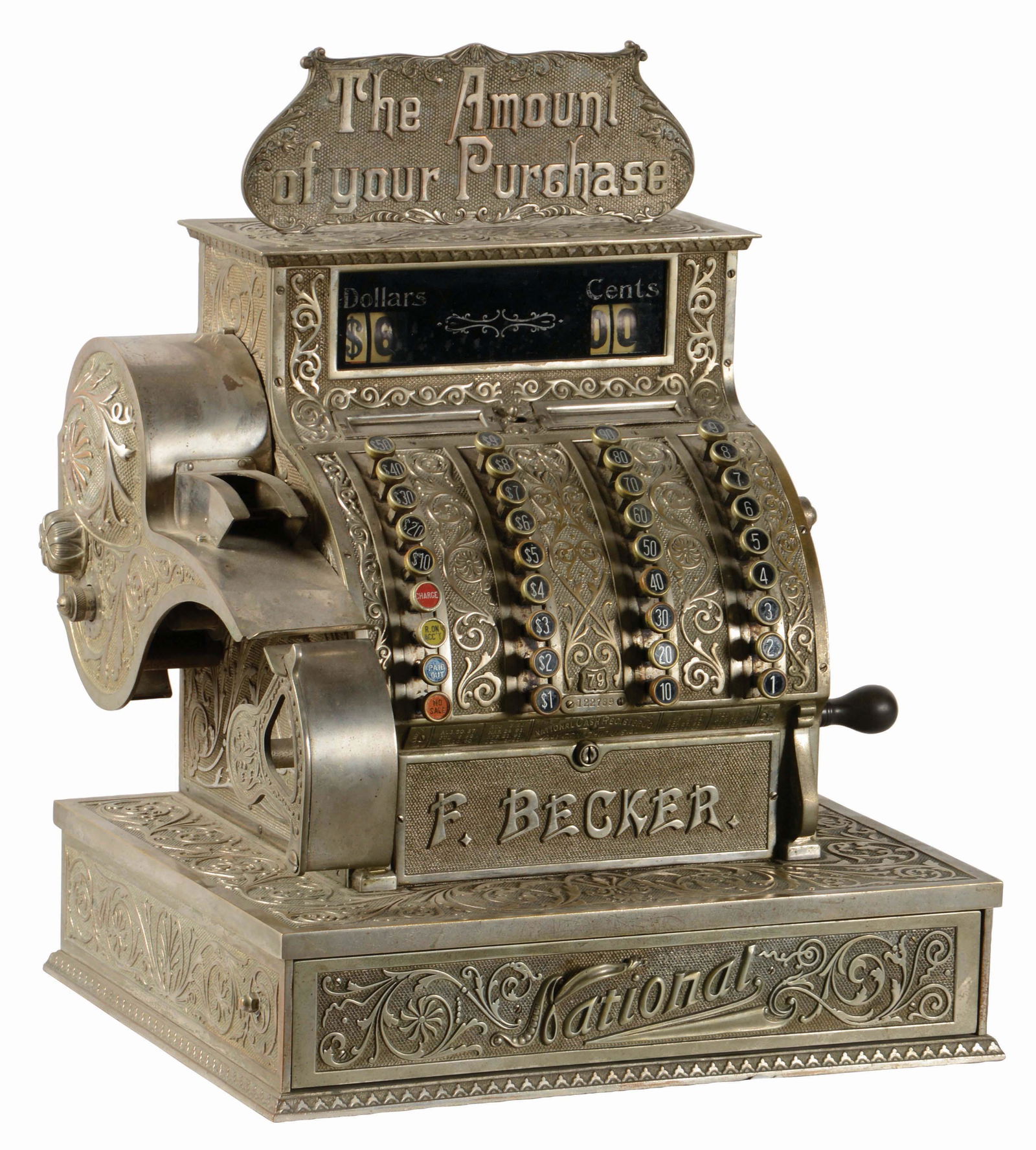 NATIONAL CASH REGISTER CO. MODEL #79. (1 of 5)