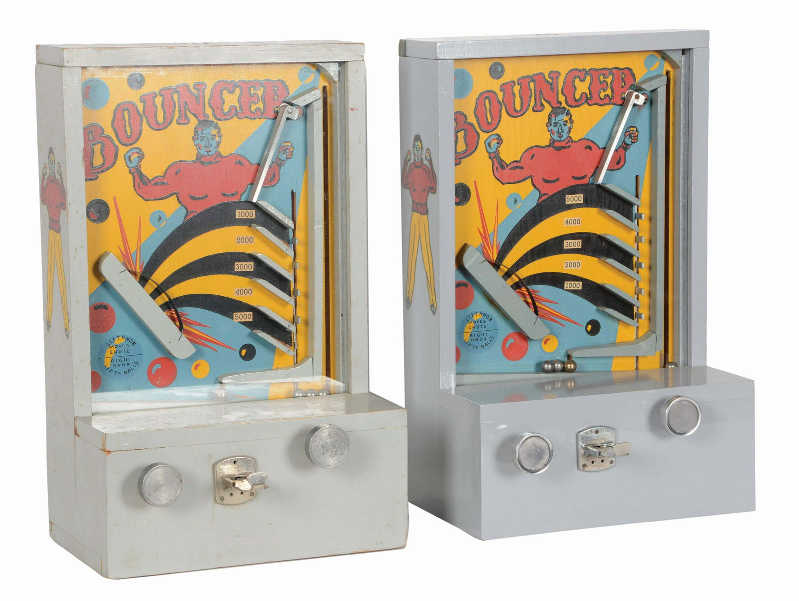 LOT OF 2: 1¢ MIKE MUNVES CO. BOUNCER FLIP-BALL (1 of 4)