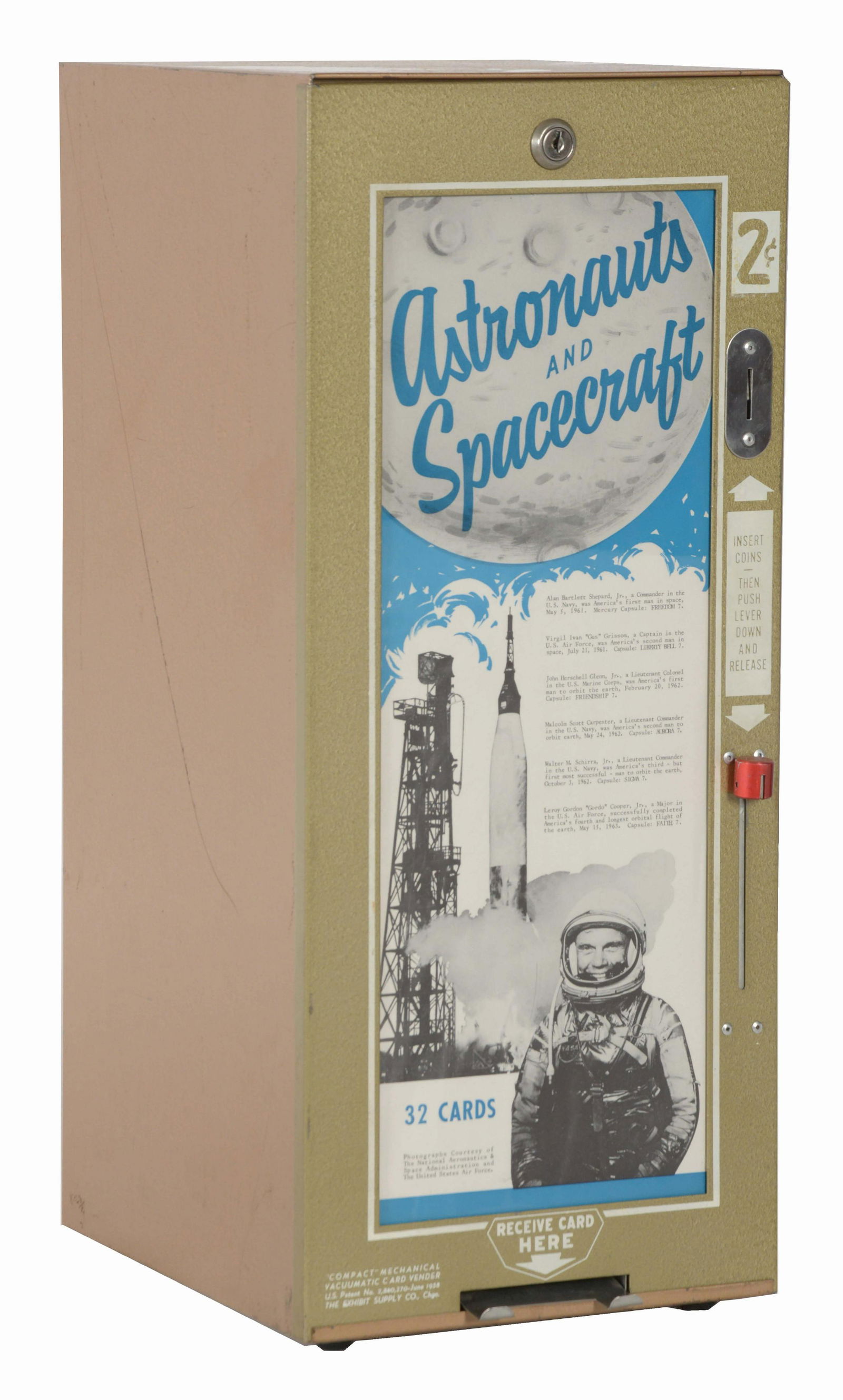 ESCO SPACE & ASTRONAUT CARD VENDOR. (1 of 5)