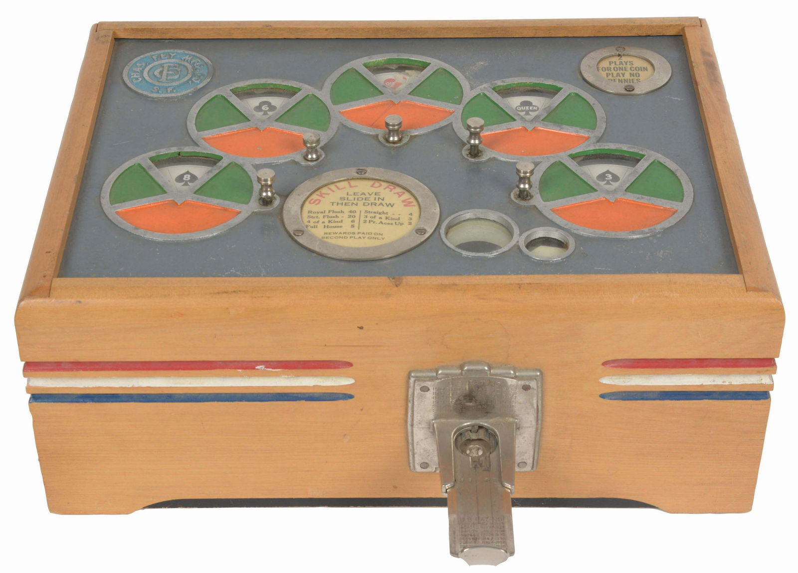 5¢ CHAS FEY SKILL DRAW TRADE STIMULATOR. (1 of 4)