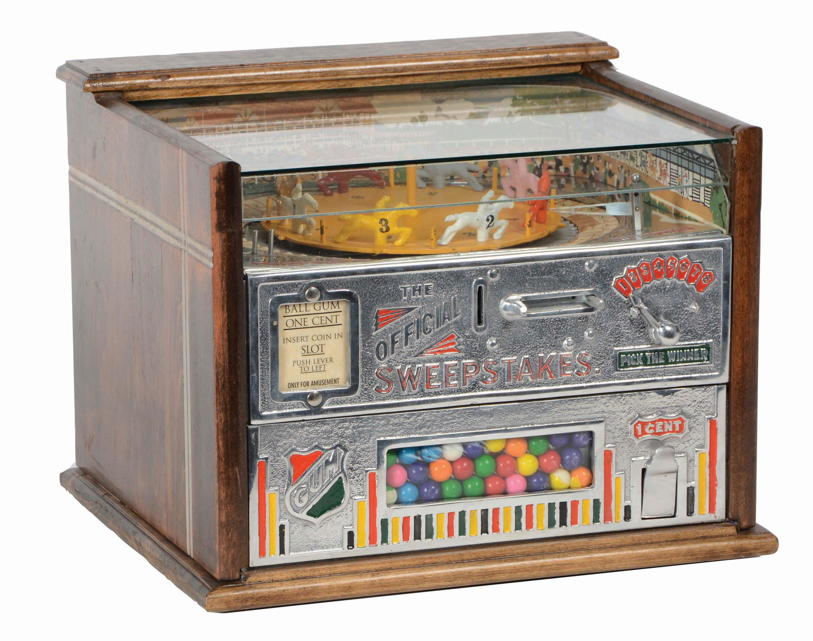 1¢ OFFICIAL SWEEPSTAKES GUM TRADE STIMULATOR. (1 of 6)