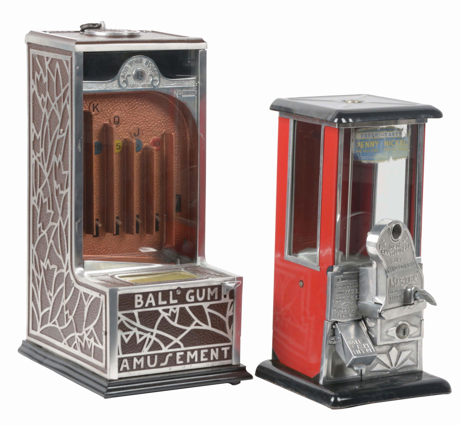 LOT OF 2: INDOOR AMUSEMENT BALL GUM GAME AND NORRIS (1 of 5)