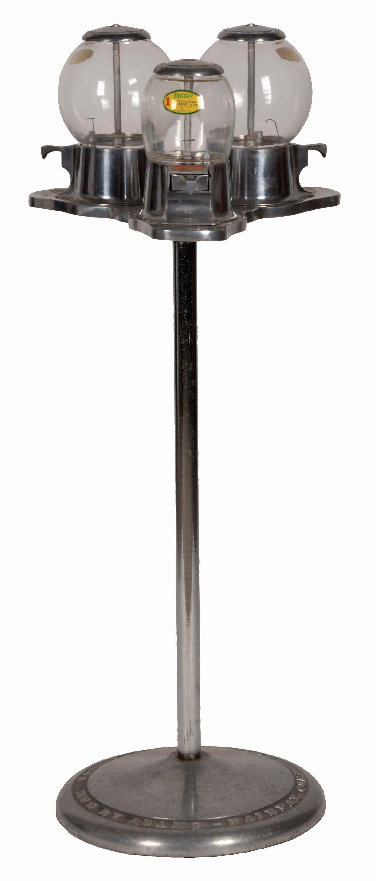 1 & 5¢ ABBEY MFG. CASH TRIO VENDING MACHINE ADAMS (1 of 4)