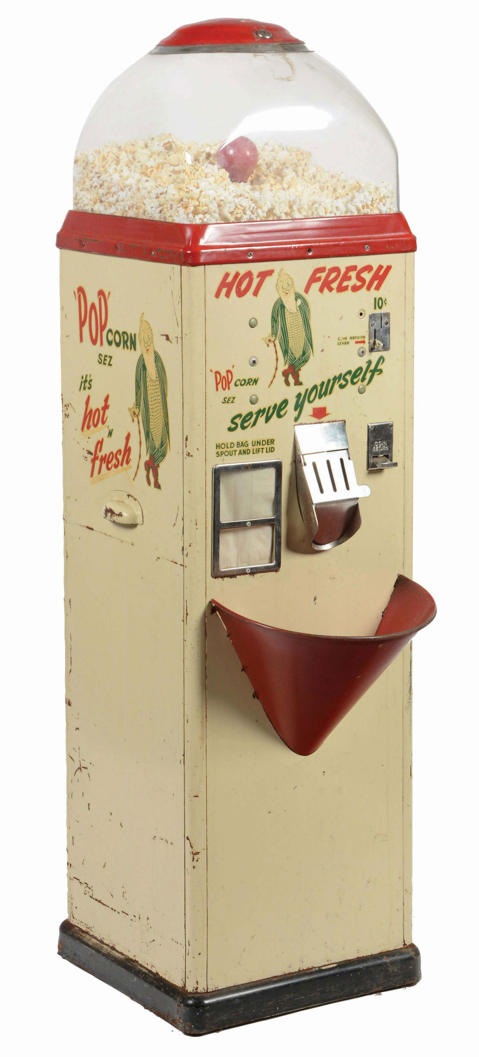 HOT FRESH POPCORN VENDING MACHINE. (1 of 4)