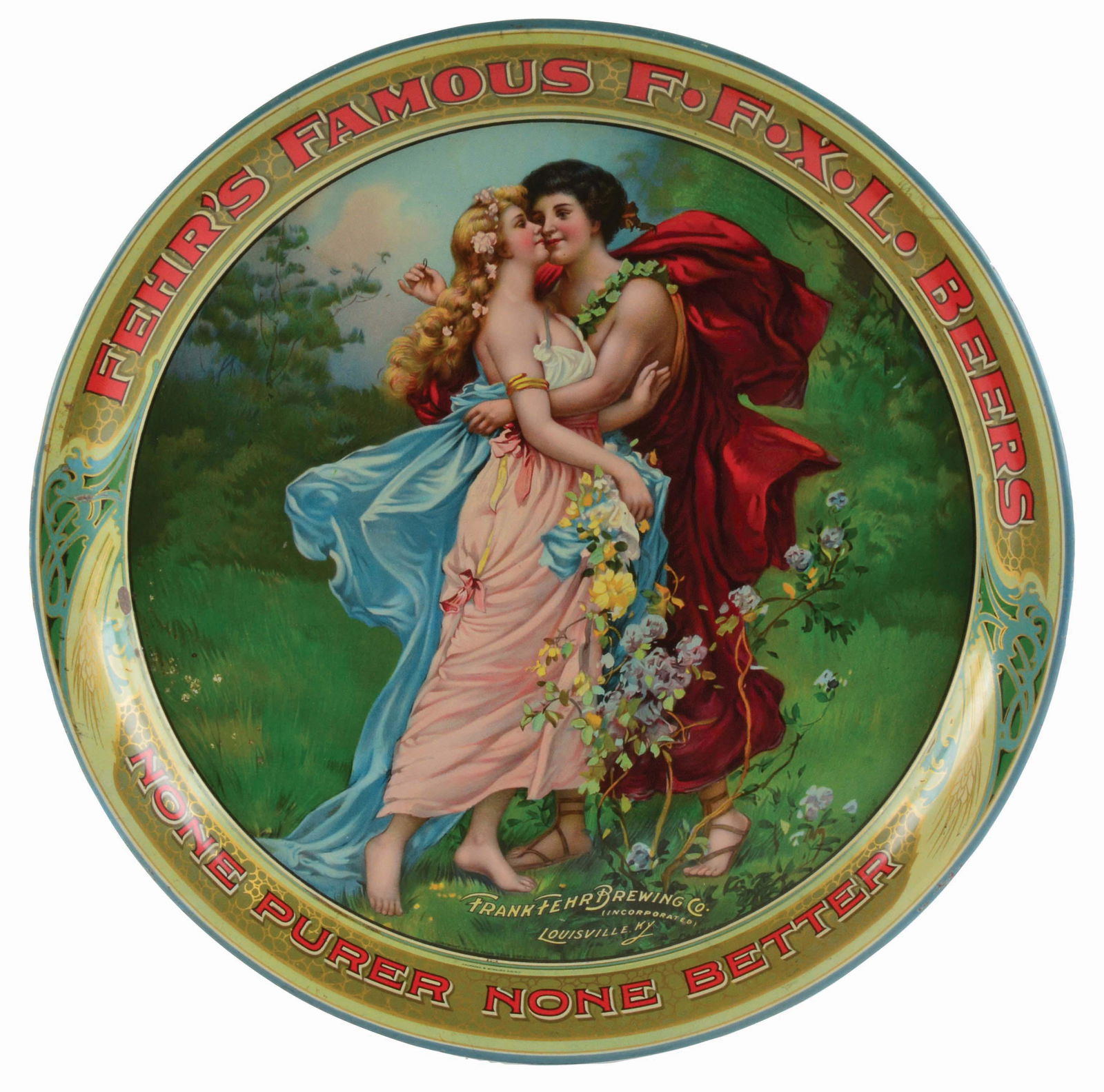 FEHR'S FAMOUS BEERS ADVERTISING TRAY. (1 of 2)