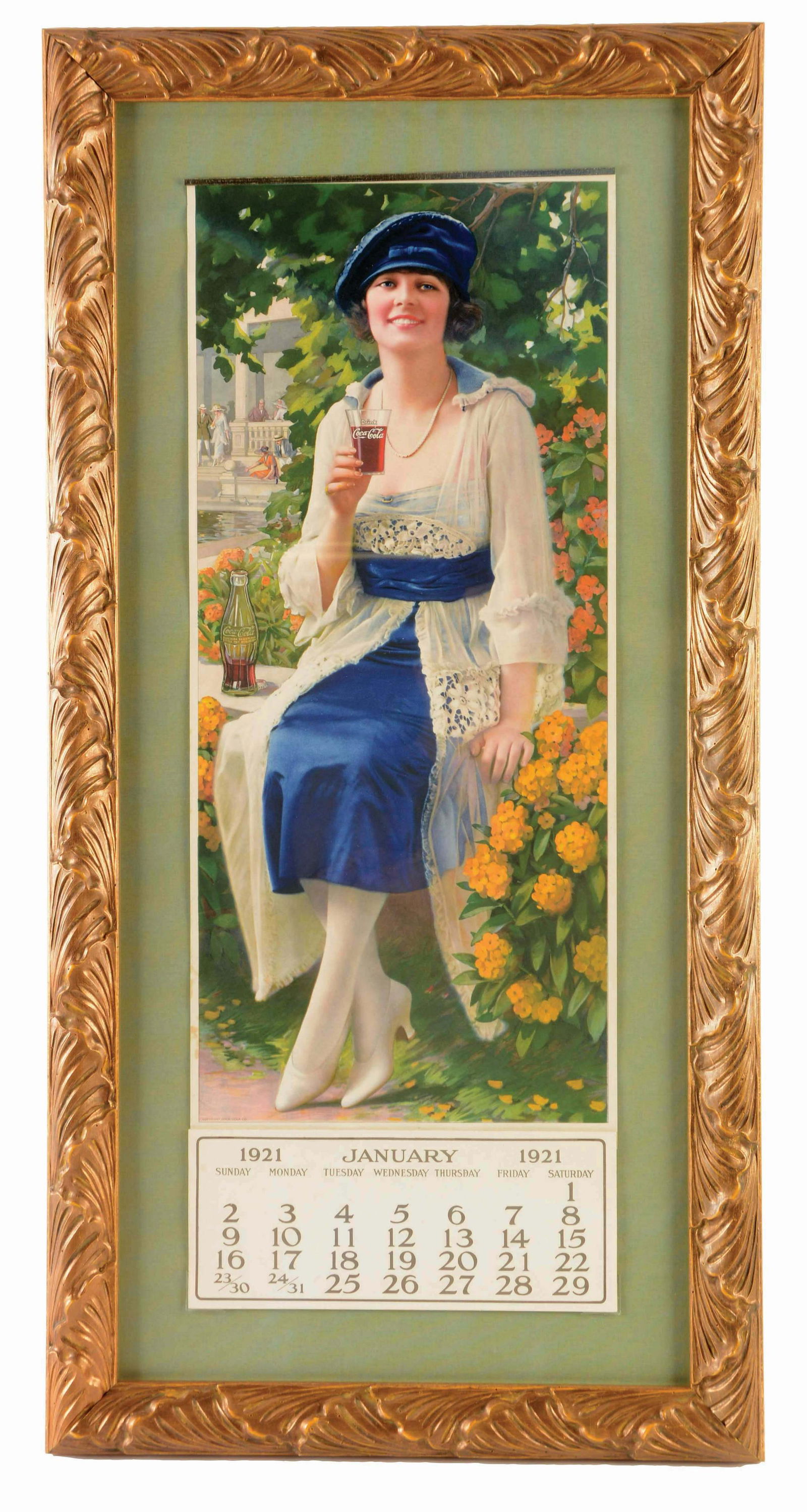 1921 COCA-COLA ADVERTISING CALENDAR. (1 of 2)