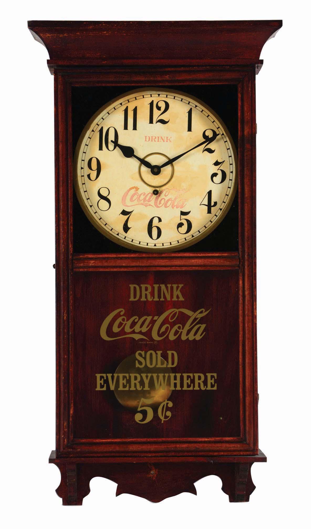 COCA-COLA CLOCK. (1 of 2)