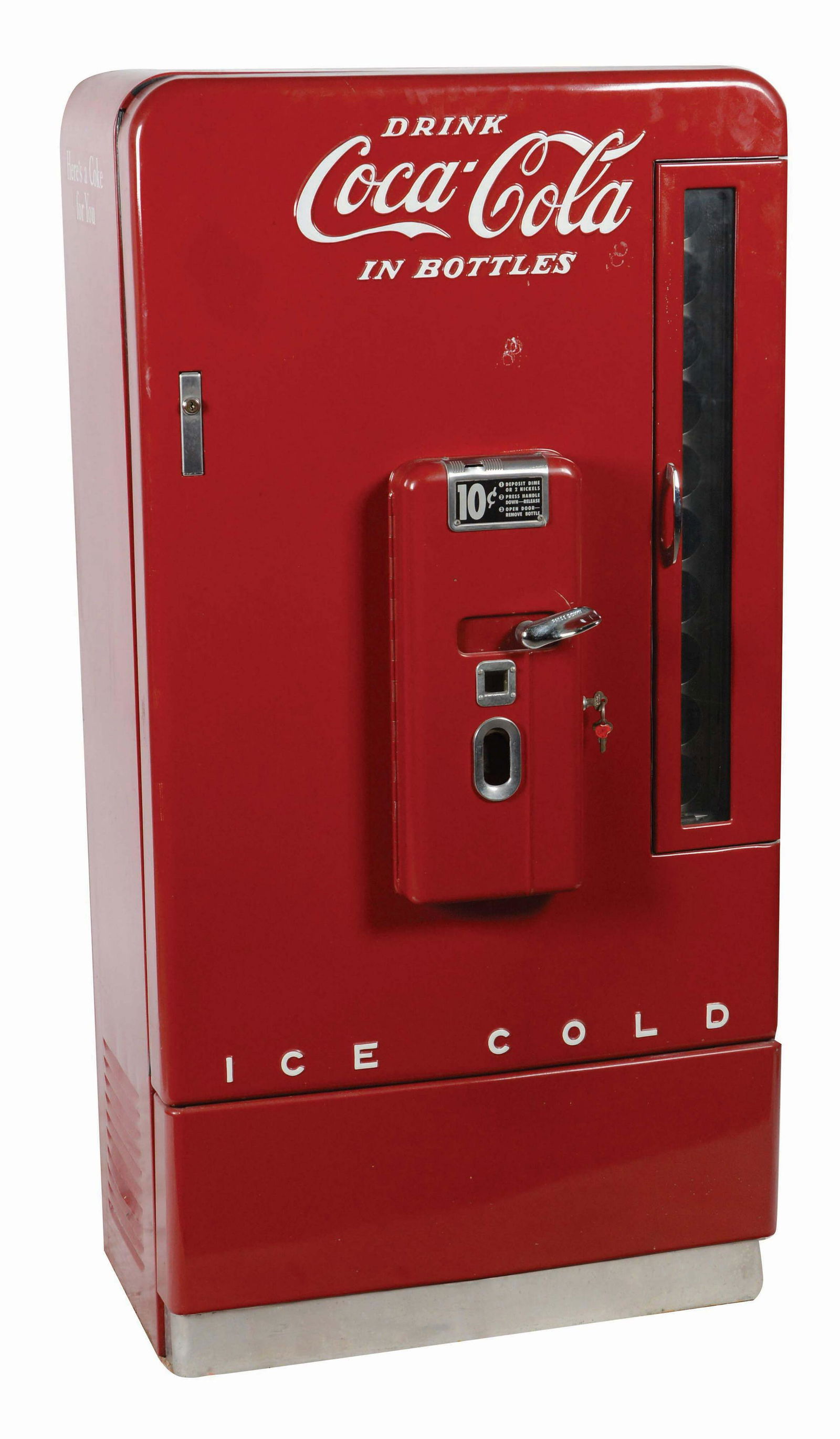 COCA-COLA 10¢ MODEL 110 VENDING MACHINE. (1 of 4)