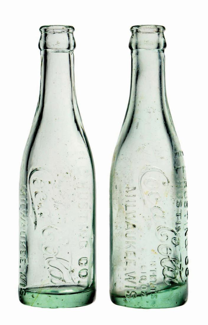 LOT OF 2: MILWAUKEE, WISCONSIN COCA-COLA BOTTLES. (1 of 3)