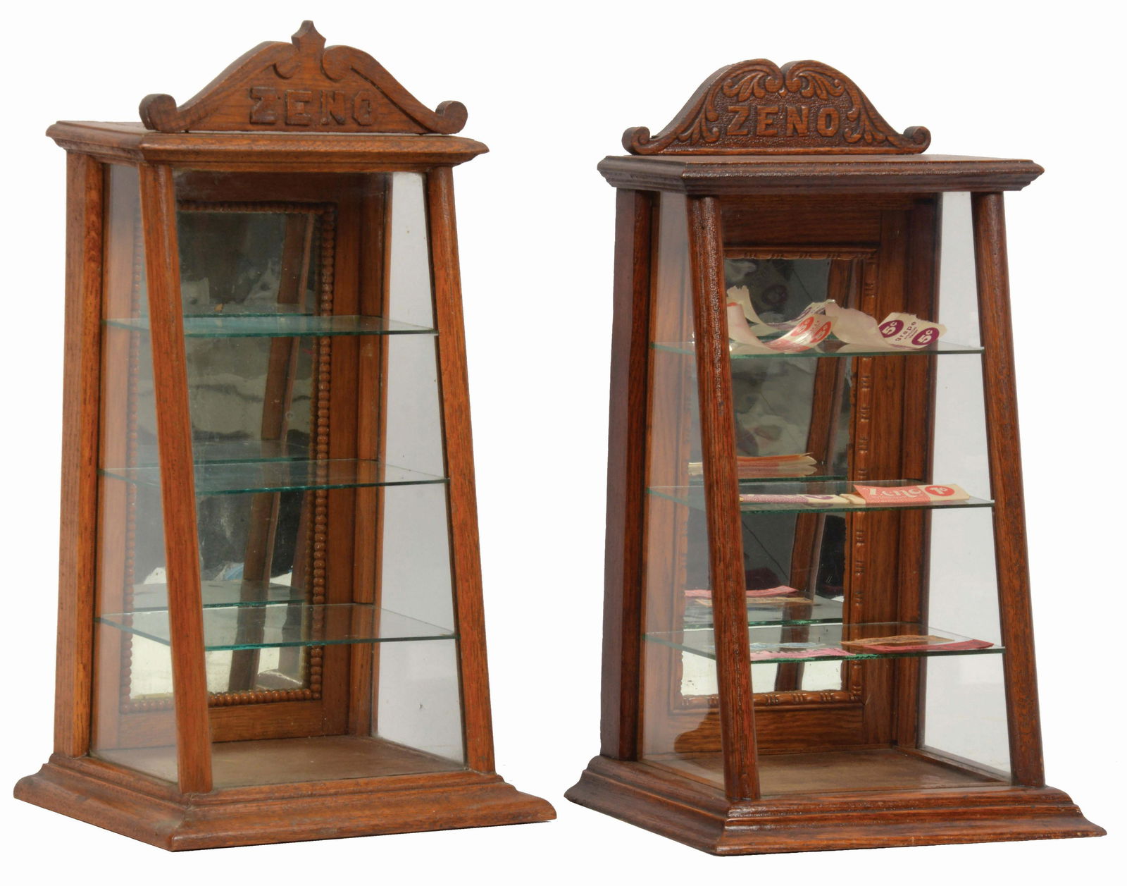 LOT OF 2: ZENO GUM DISPLAY CASES. (1 of 4)