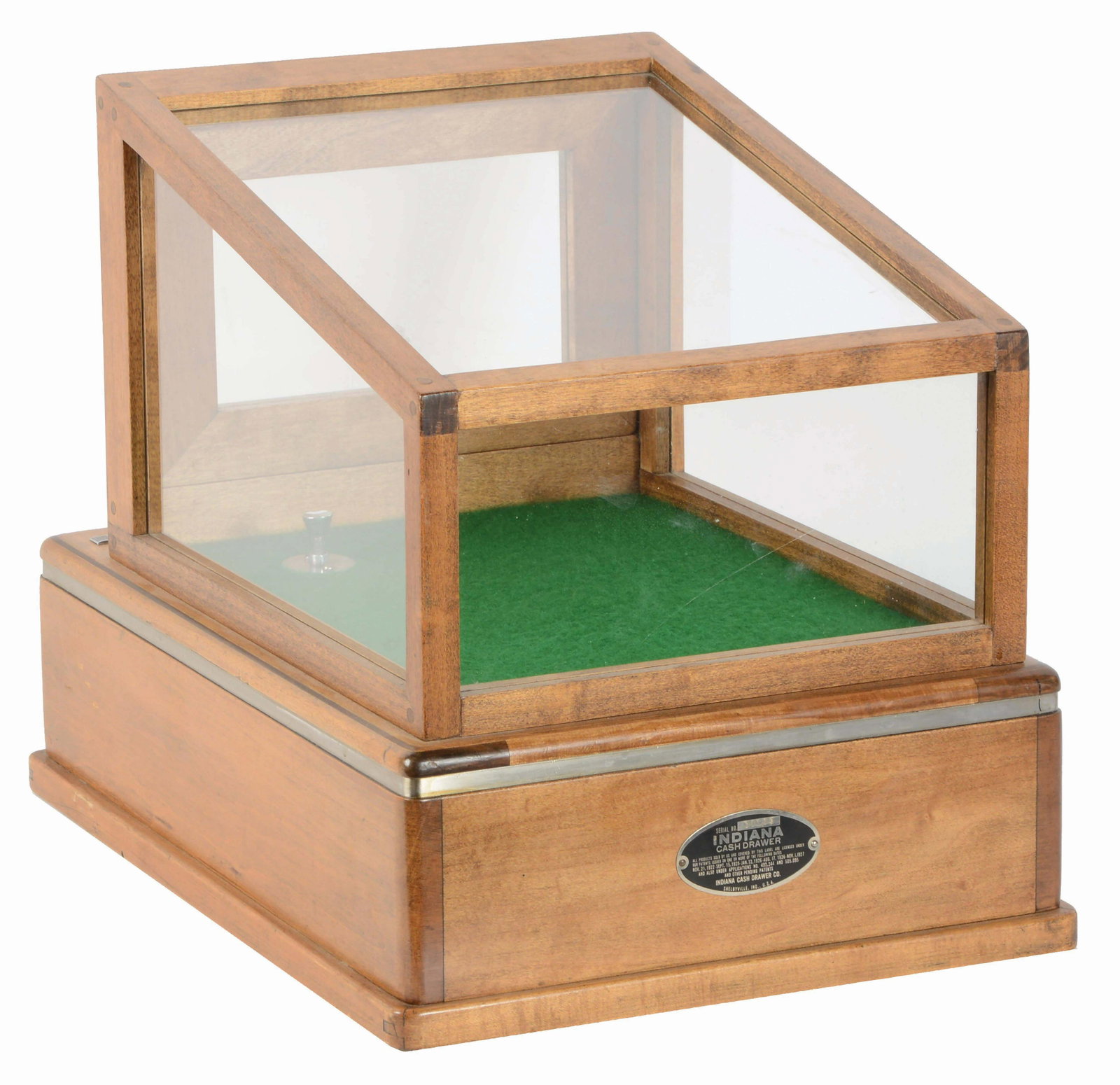 Wooden Indiana Cash Drawer And Glass Display Case Nov 21 2019