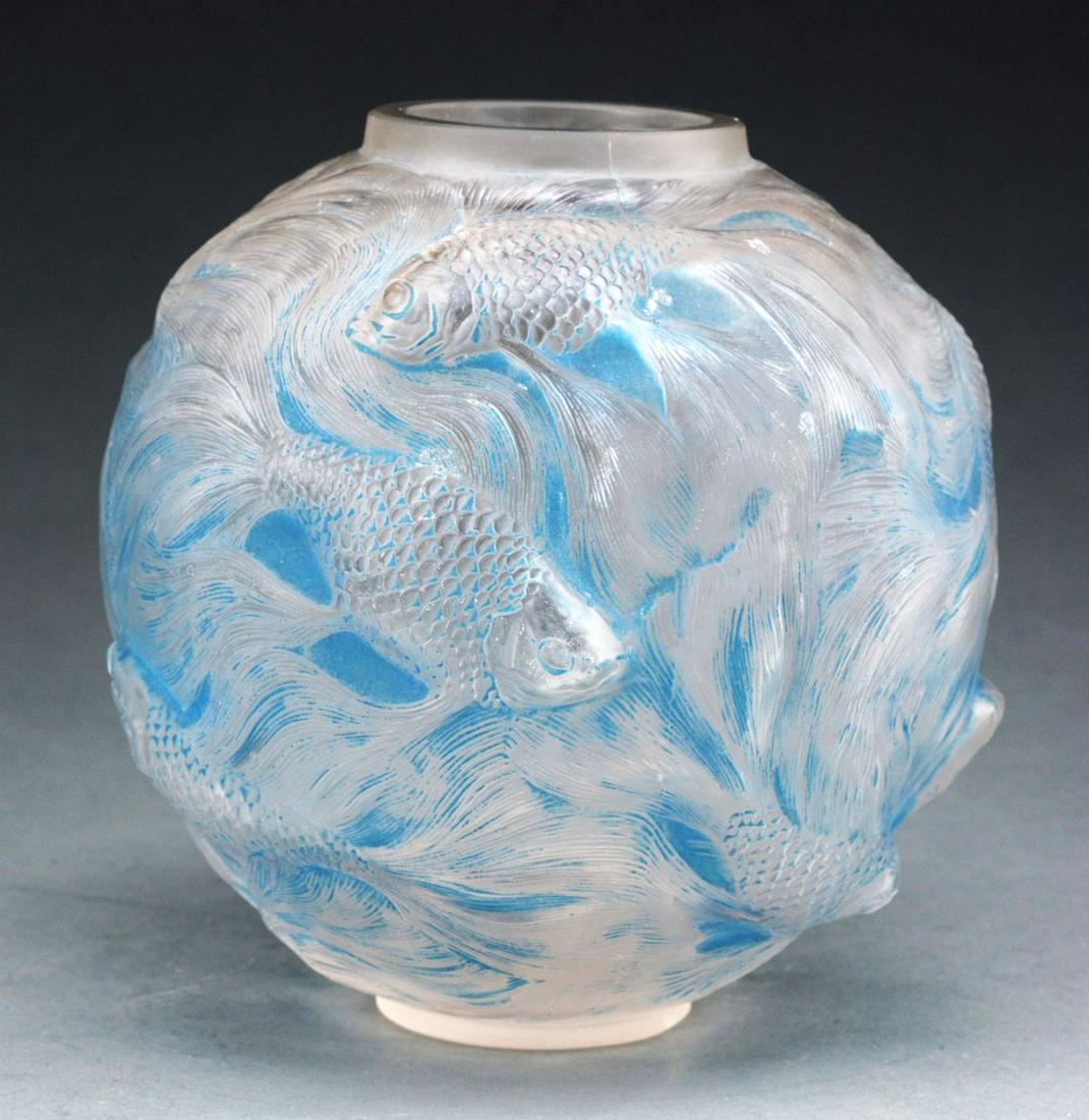 R. LALIQUE FORMOSE VASE. (1 of 4)
