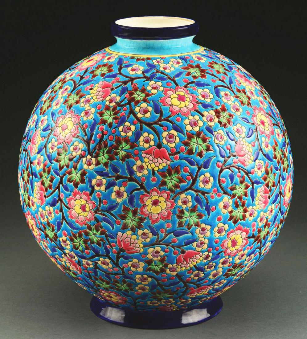 LONGWY VASE. (1 of 7)