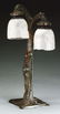 PETER TERESCHUK AUSTRIAN ART NOUVEAU FIGURAL DESK LAMP. - 5