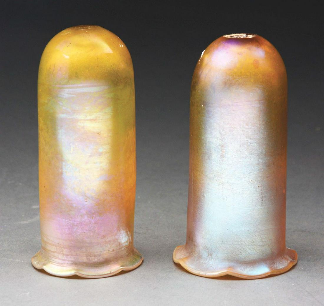 LOT OF 2: PAIR OF RARE TIFFANY VASE INSERTS. (1 of 4)