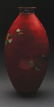 A LARGE JAPANESE RED CLOISONNE VASE. - 2